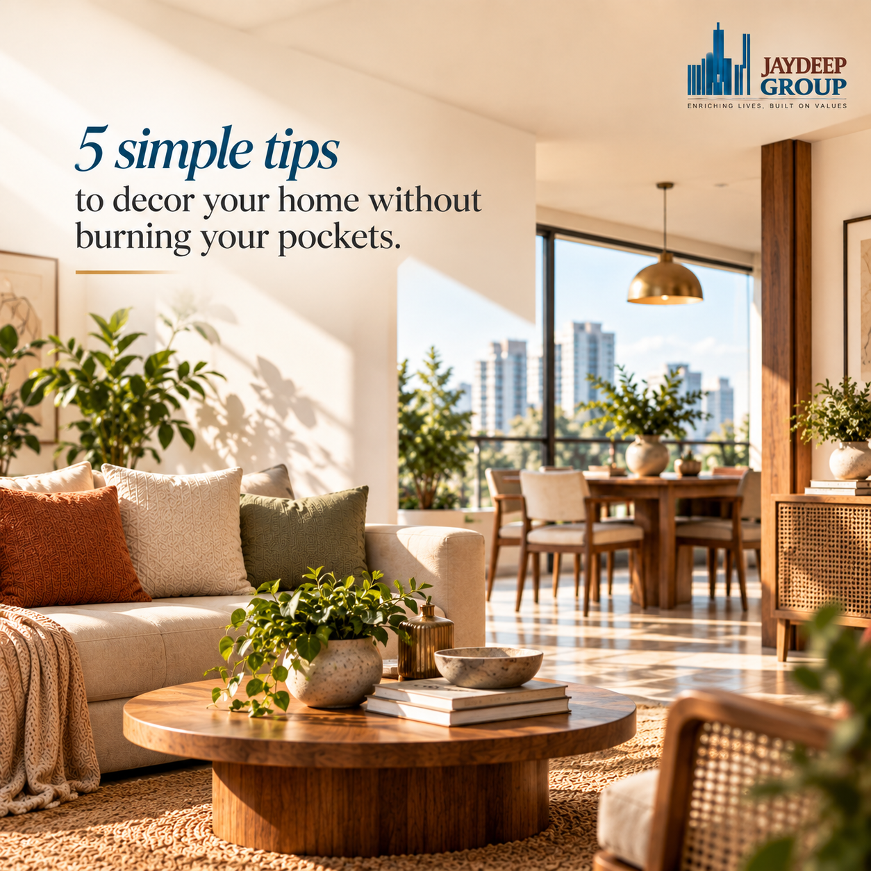 5 simple tips to decor your home without burning your pockets.